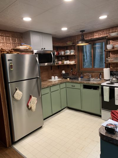 winterview cabin kitchen reno phase 1