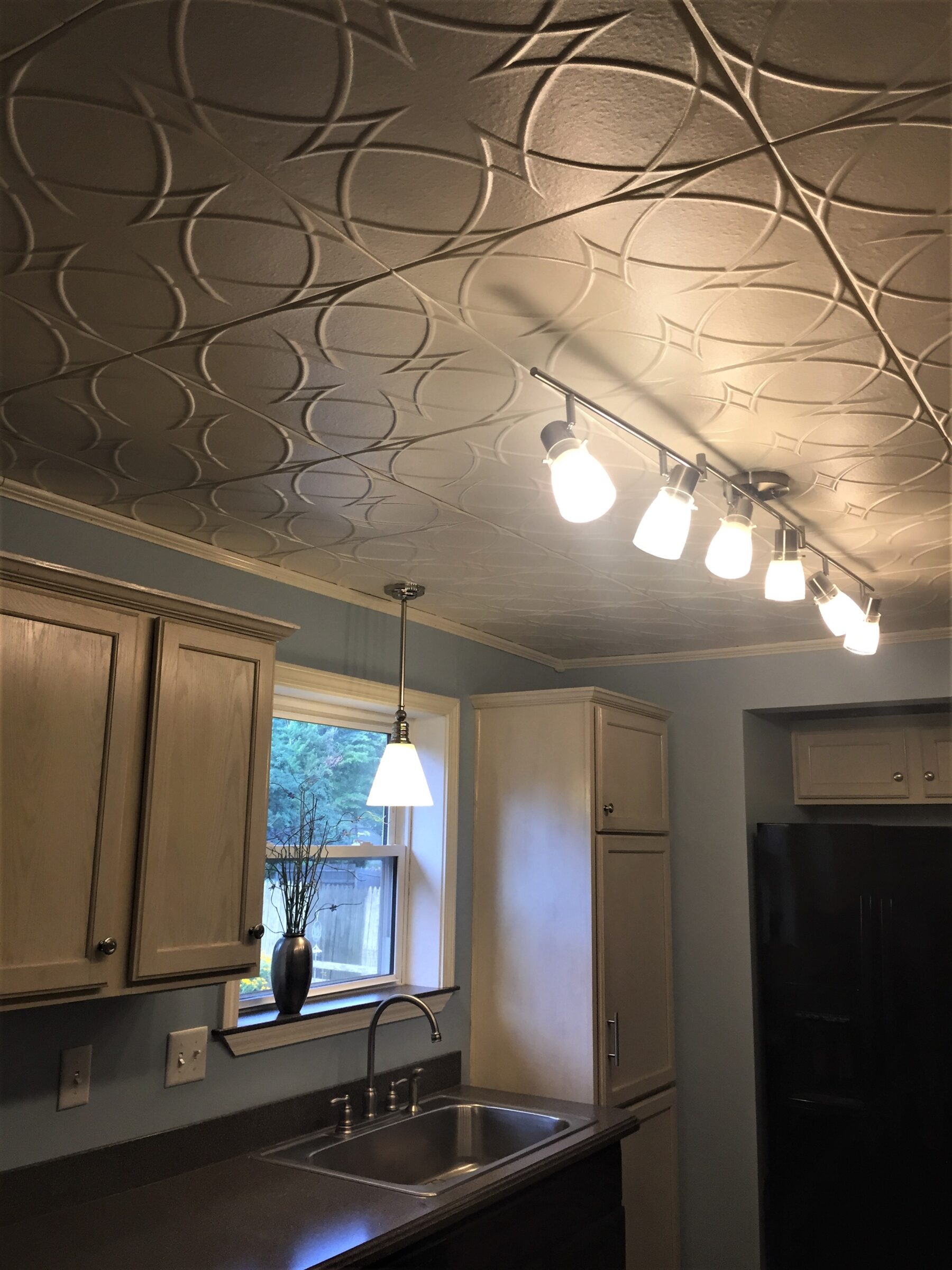 kitchen fix for water damaged ceiling