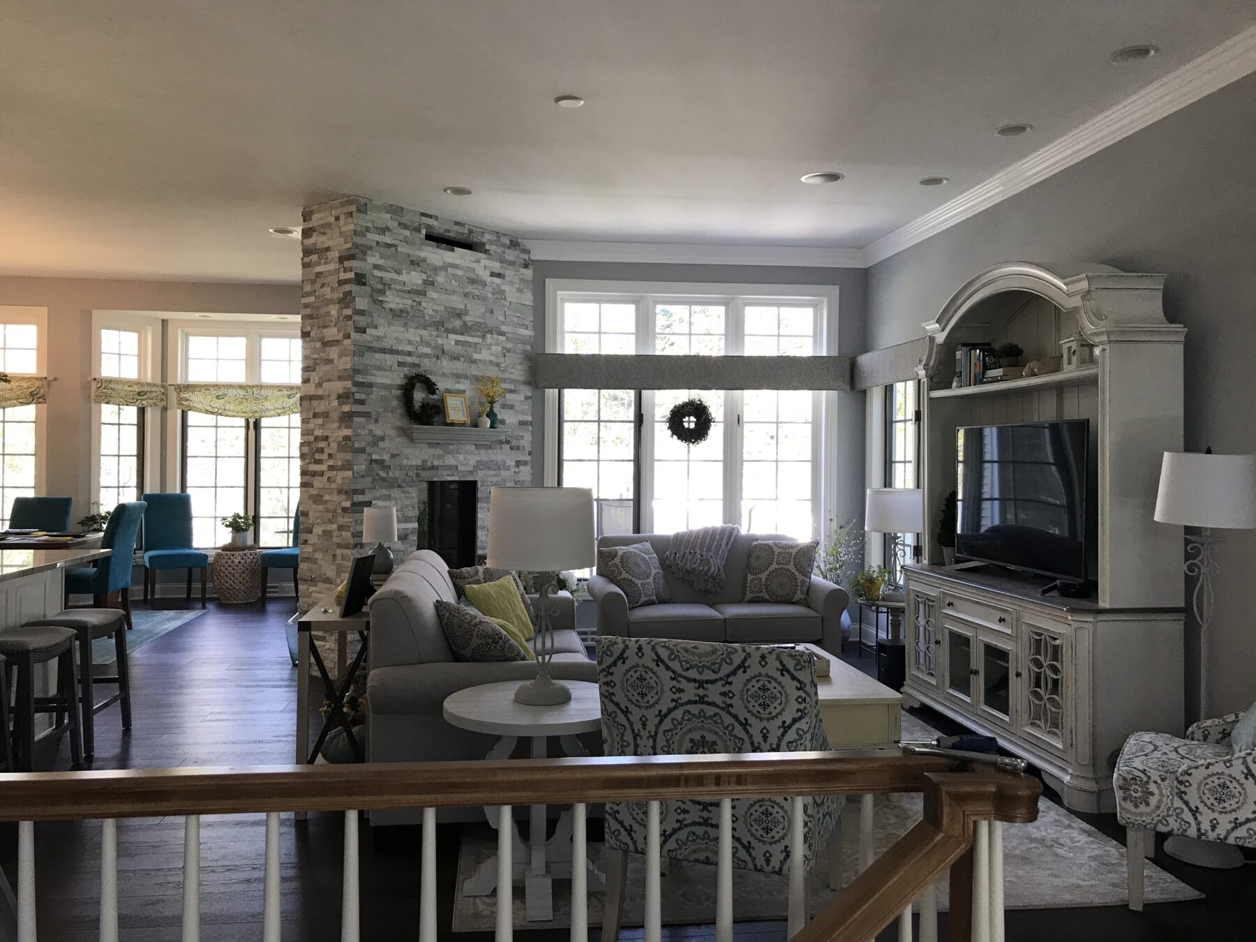 crown molding in family room