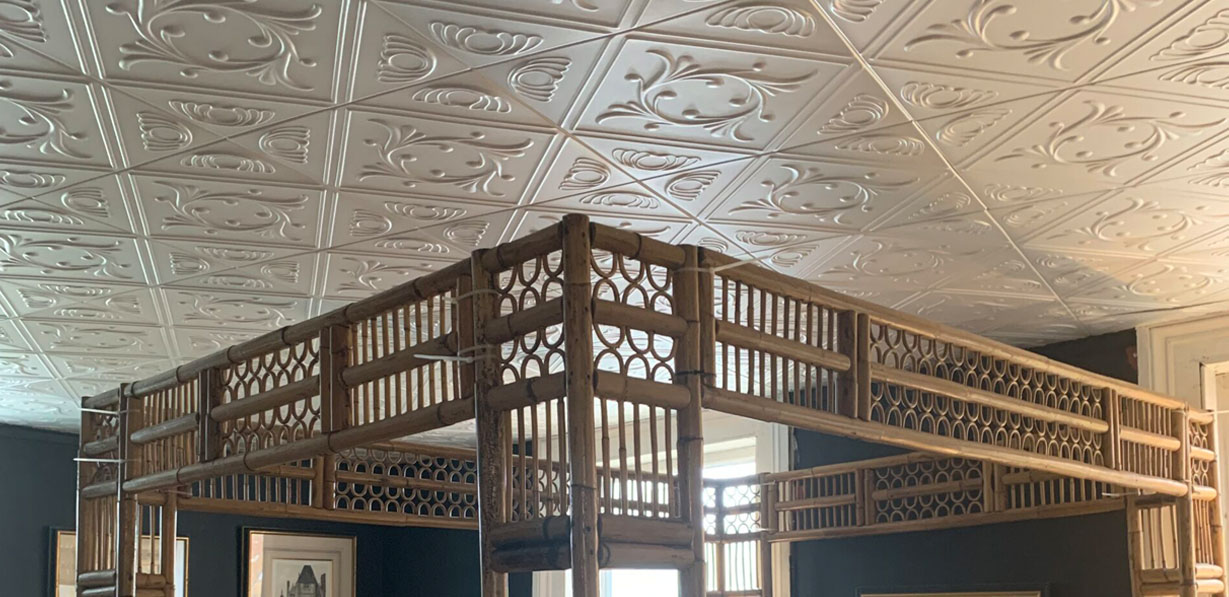 Diamond wreath glue-up styrofoam ceiling tile 20 in x 20 in - #r02