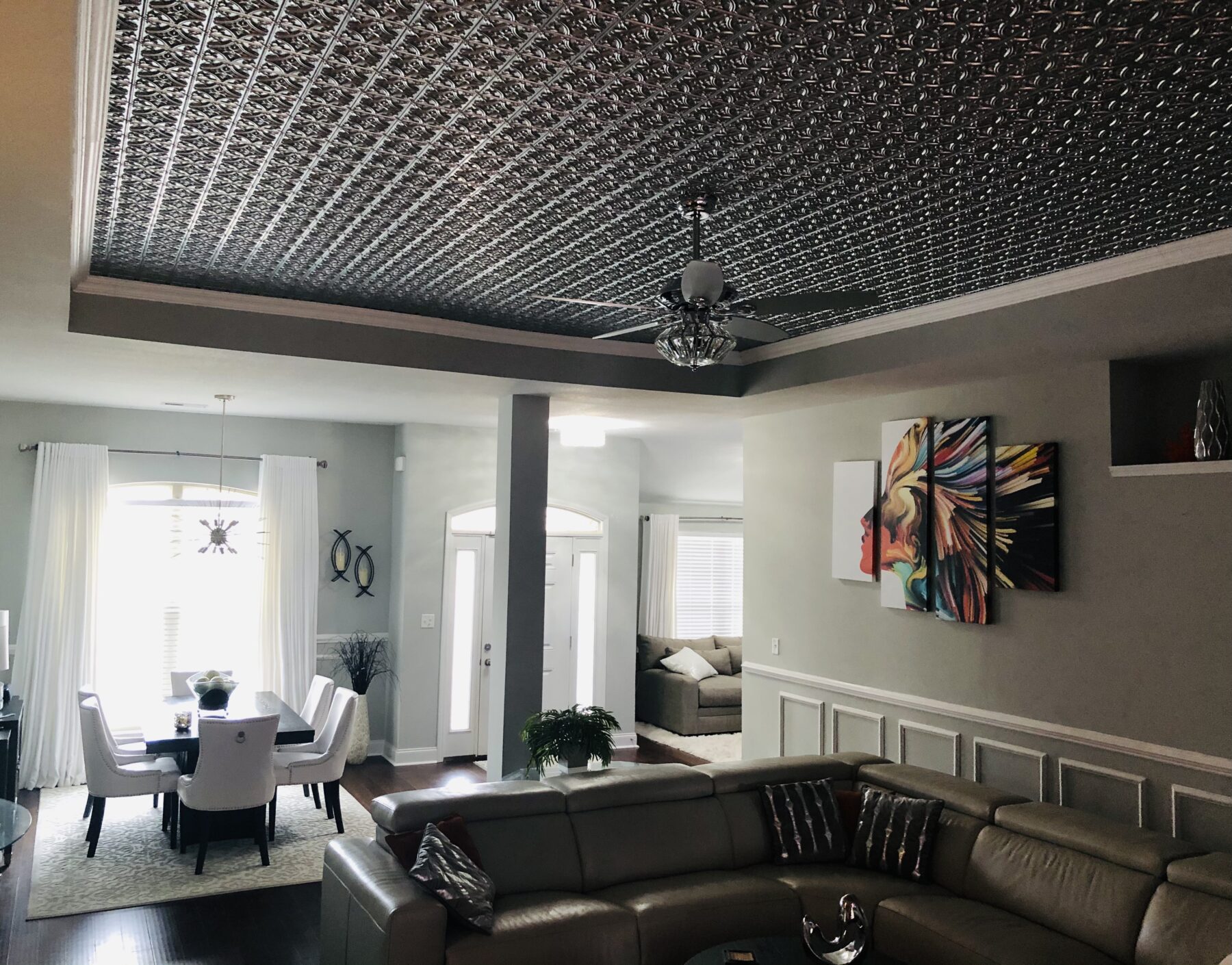 blinged tray ceiling