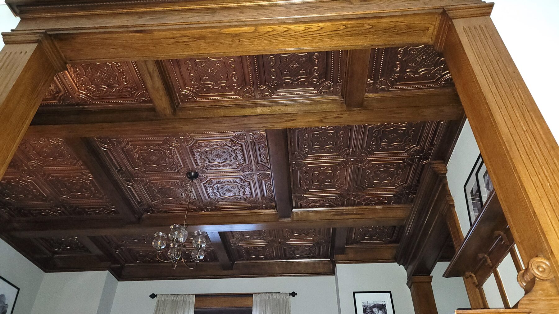 exquisite dining room ceiling in howell michigan 1890 built home