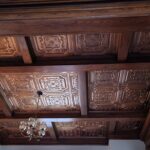 Elizabethan shield faux tin ceiling tile 24 in x 24 in dct04 3
