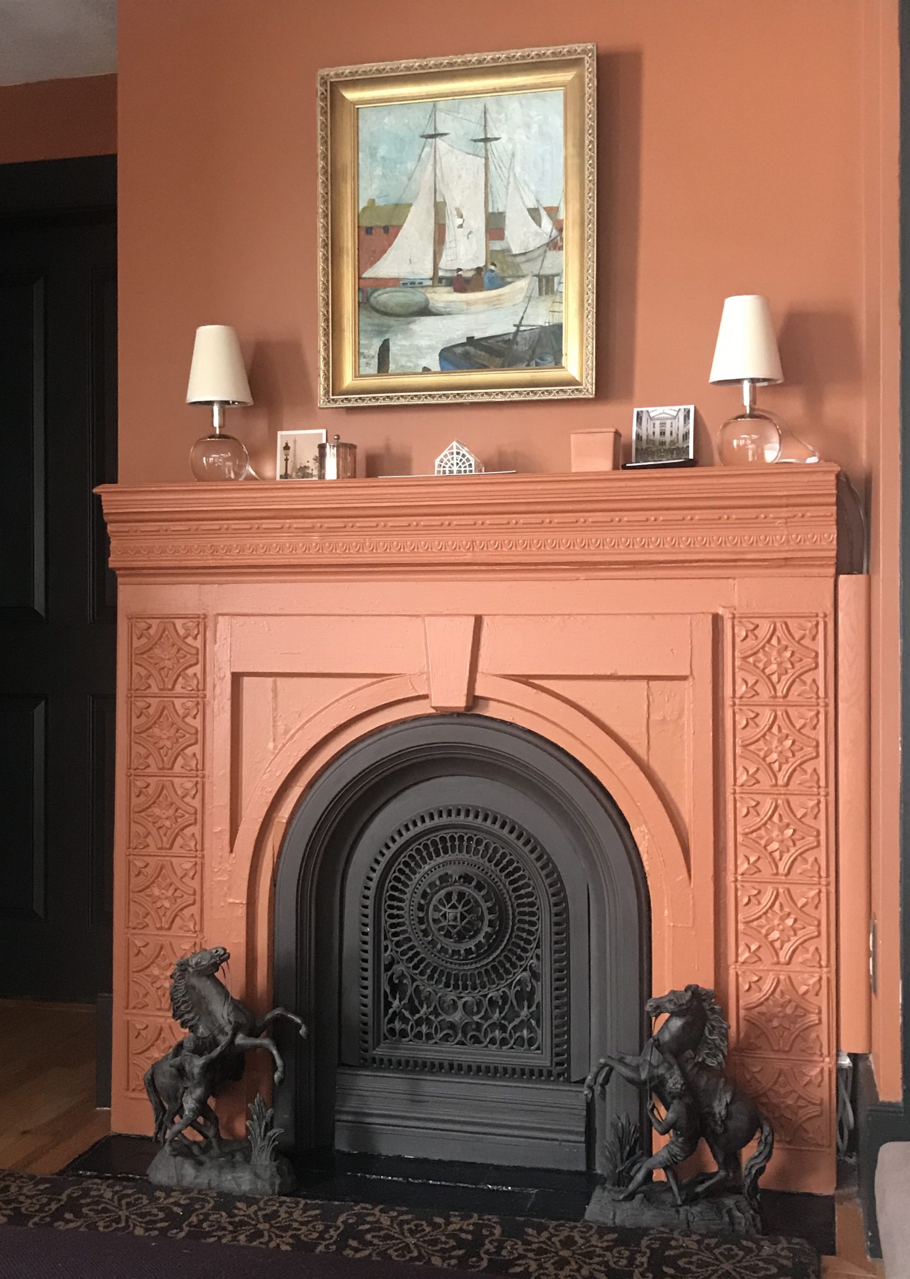 fireplace surround and mantle