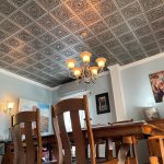 Grandmas doilies quartet faux tin ceiling tile glue up 24 in x 24 in 117 1