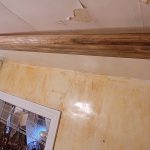 Ivy leaves glueup styrofoam ceiling tile 20 in x 20 in r37 before