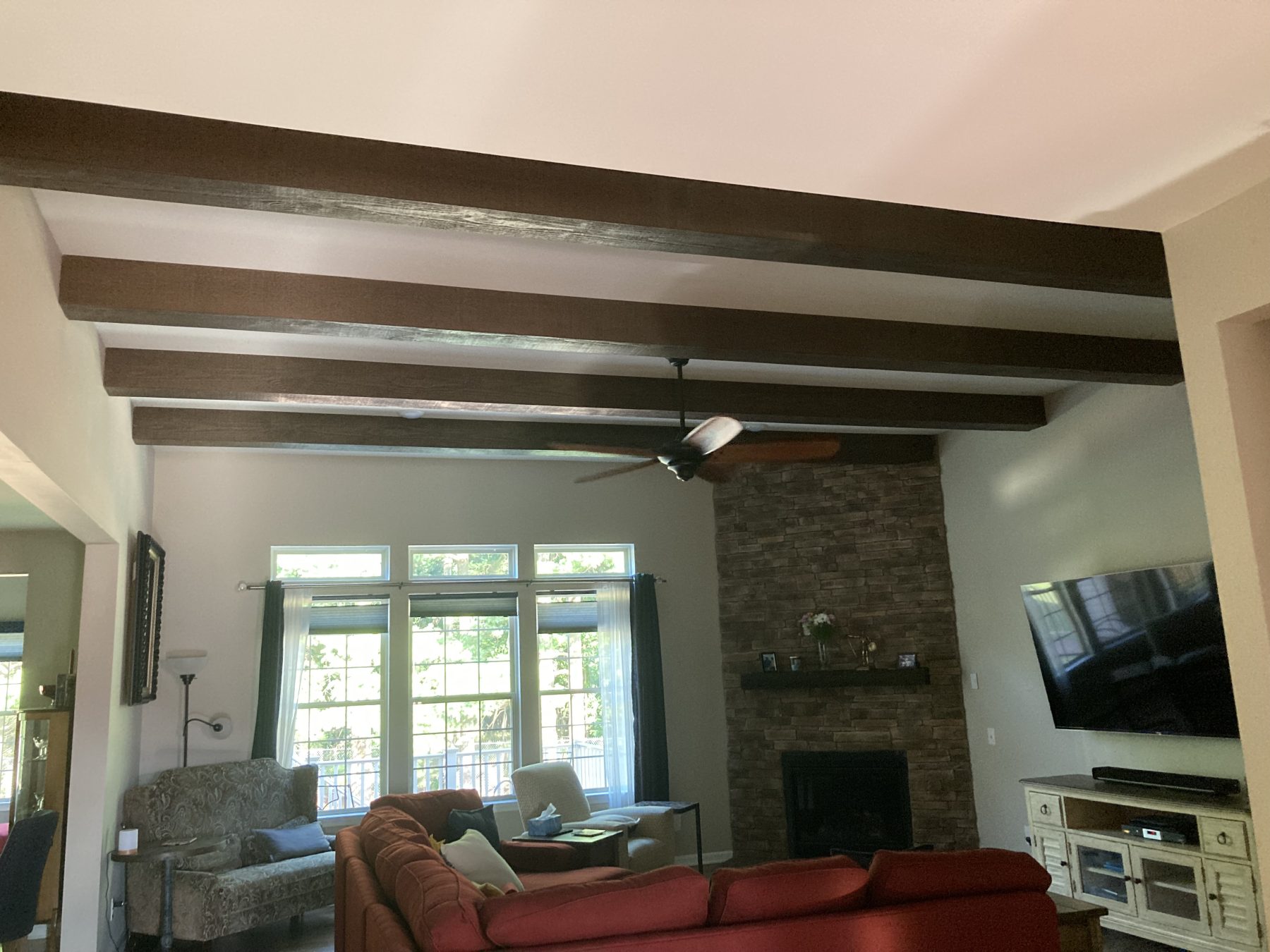 pennsylvania new home vaulted ceiling