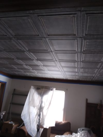 water damaged ceiling