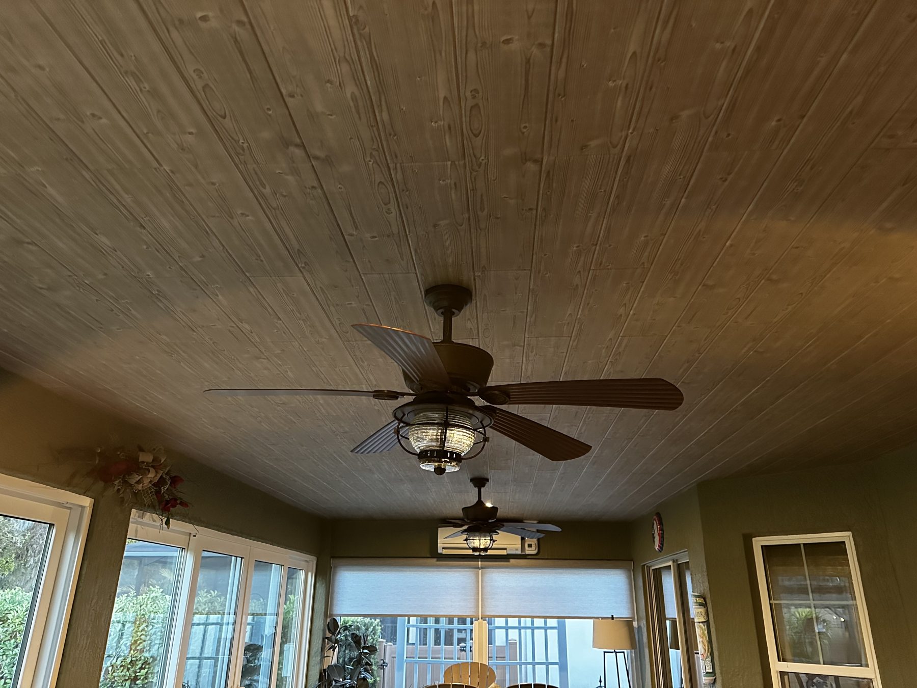 faux wood ceiling planks