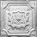 Elizabethan Shield - Tin Ceiling Tile - 24"x24' - #2421