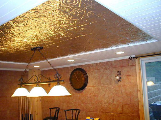 Basement Ceiling Tile Ideas Photos, How To Install Tin Ceiling Tiles In Basement