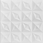 Diamond Pyramids - Styrofoam Ceiling Tile - 20"x20" - #R26