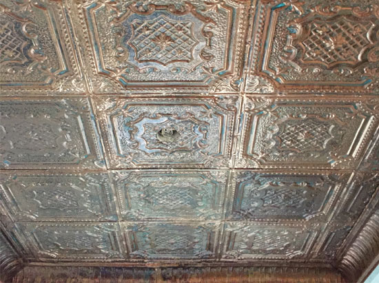 Elizabethan Shield – Copper Ceiling Tile – 24″x24′ – #2421