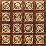 Fields of Gold - Faux Tin Ceiling Tile - Glue up - 24"x24" - #128