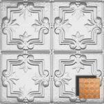 Detailed Fleur de Lis – Aluminum Ceiling Tile – 1202DD - Polish. Copper