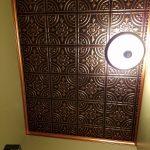 Wrought Iron – Faux Tin Ceiling Tile – Glue up – 24″x24″ – #205 - Antique Copper