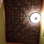 Wrought Iron – Faux Tin Ceiling Tile – Glue up – 24″x24″ – #205 - Antique Copper