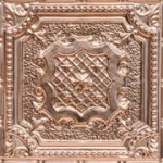 Elizabethan Shield - Copper Ceiling Tile - 24"x24' - #2421