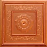 Autumn Tendrils - Faux Tin Ceiling Tile - 24"x24" - #219