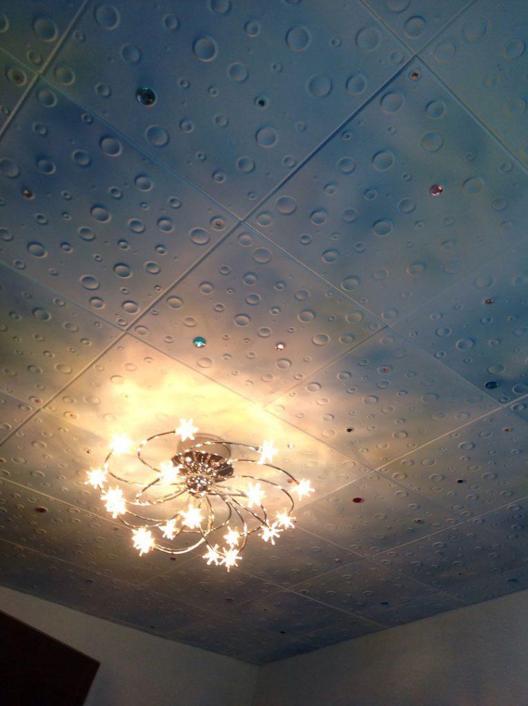 painting styrofoam ceiling tiles