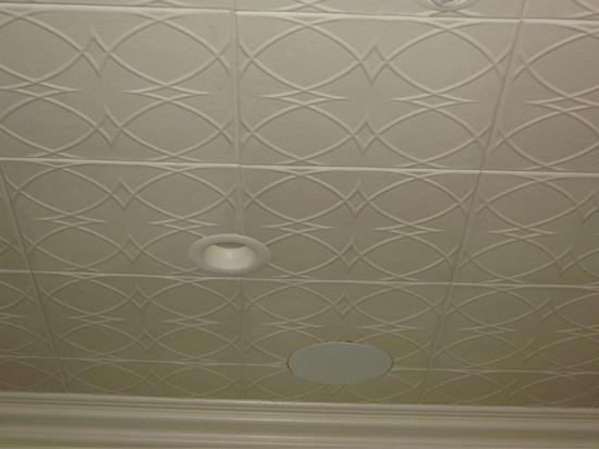 Circles and Stars – Styrofoam Ceiling Tile – 20″x20″ – #R82