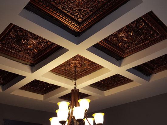 Da Vinci Faux Tin Ceiling Tile Drop, Faux Tin Drop Ceiling Tiles 2×2