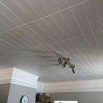 Bead Board - Styrofoam Ceiling Tile - 20"x20" - #R104 - Ultra Pure White - Satin (Behr)