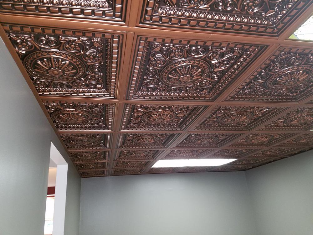 Da Vinci Faux Tin Ceiling Tile Drop, Faux Tin Drop Ceiling Tiles 2×2