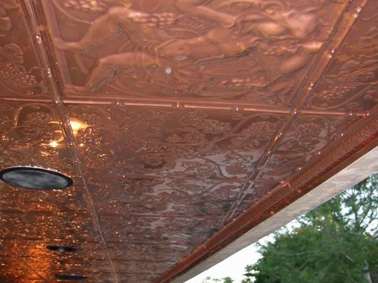 D’vine Cherub – Copper Ceiling Tile – 24″x24″ – #2484