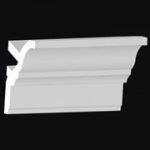 DIY Foam Crown Molding - 4.5" Wide 95.5" Long - #CC 451 - Plain White