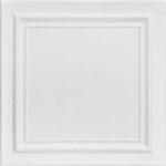 Line Art - Styrofoam Ceiling Tile - 20"x20" - #R 24 - Plain White