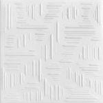 Country Wheat - Styrofoam Ceiling Tile - 20"x20" - #R60 - Plain White
