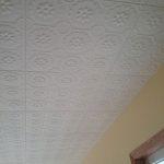 Sunflowers - Styrofoam Ceiling Tile - 20"x20" - #R136 - Plain White
