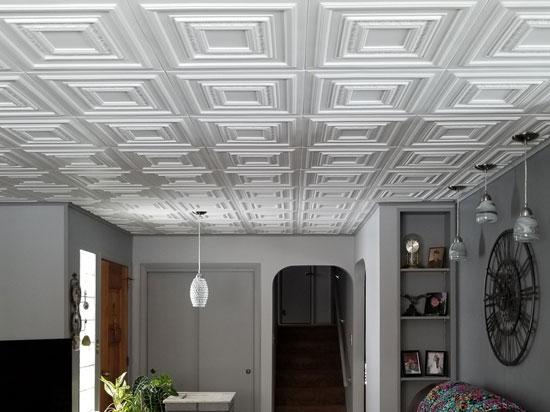 Chestnut Grove Glue-up Styrofoam Ceiling Tile 20 in x 20 in - #R 31 - Ultra Pure White
