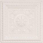 La Scala - Faux Tin Ceiling Tile - 24"x24" - #223 - White Pearl
