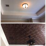 Wrought Iron - Faux Tin Ceiling Tile - Glue up - 24"x24" - #205 - Antique Copper
