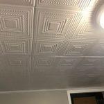 Nested Squares - Styrofoam Ceiling Tile - 20"x20" - #R11 - Plain White