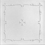 Spring Buds - Styrofoam Ceiling Tile 20"x20" - #R 05 - Plain White