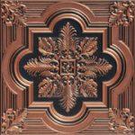 Large Snowflake – Faux Tin Ceiling Tile – 24″x24″ – #206