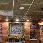 Rhine Valley – Faux Tin Ceiling Tiles – Drop In – 24″x24″ – #VC 02 - Installed at "D'Cuban Cafe" - Marietta, Georgia, USA