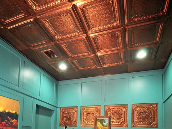 Jackson Square – Copper Ceiling Tile – 24″ x 24″ – #2431
