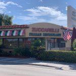 Laurel Wreath - Faux Tin Ceiling Tile - #210 - Installed at "Zuccarelli's Italian Restaurant" - West Palm Beach, Florida, USA