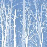 Winter Trees Blue