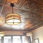 Argonaut – Faux Tin Ceiling Tile – 24 x 24 – #DCT01 - Aged Copper - Installed at "Blue Daisy Cafe"
