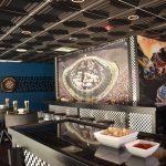 Schoolhouse - Faux Tin Ceiling Tile - 24 in x 24 in - #222 - Black - Installed at “Bristol Motor Speedway” – Tennessee, USA