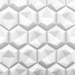 Hexagon 2ft. x 2ft. Seamless Glue-up Wall Panel (64 Sq. Ft. / Pack)