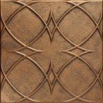 Circles and Stars Glue-up Styrofoam Ceiling Tile 20 in x 20 in - #R82