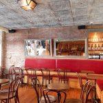 Milan – Faux Tin Ceiling Tile – 24 in x 24 in – #DCT 10 - Installed at "Vin Sur Vingt" - New York, USA