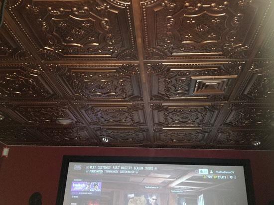 Elizabethan Shield Faux Tin Ceiling Tile 24 in x 24 in – #DCT 04
