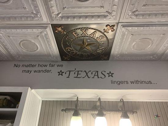 Texas Star Faux Tin Ceiling Tile #305